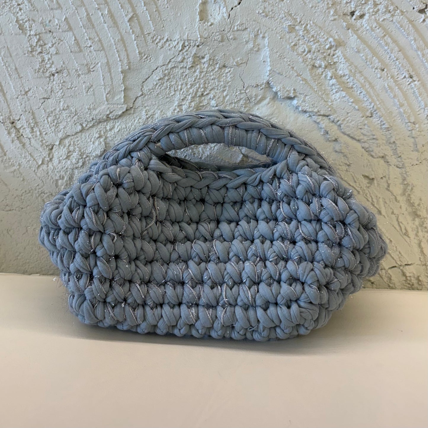 Cleo Clutch handle in “denim”